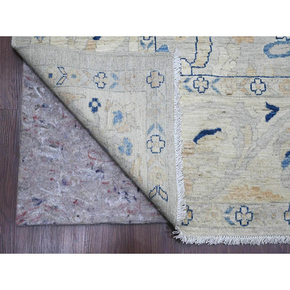 Oushak And Peshawar Wool Hand Knotted Rug Grey 9.0x11.7 -O020089