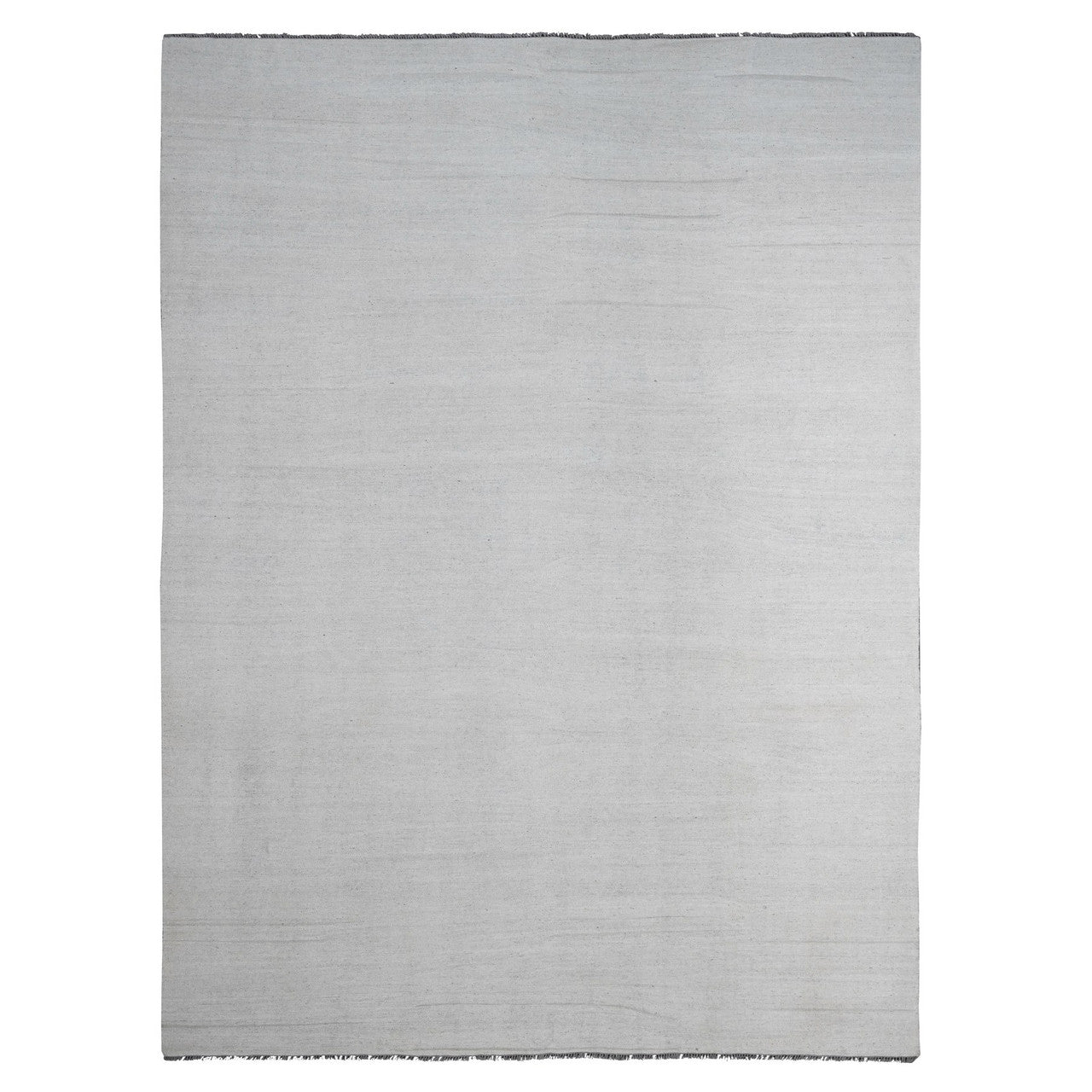Flat Weave Wool Hand Woven Rug Ivory 9.0x12.0 -O020099