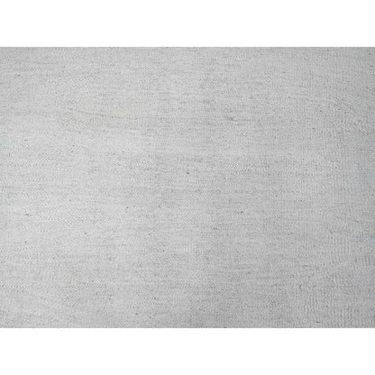 Flat Weave Wool Hand Woven Rug Ivory 9.0x12.0 -O020099