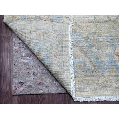 Heriz Wool Hand Knotted Rug Ivory 8.2x9.11 -O020101