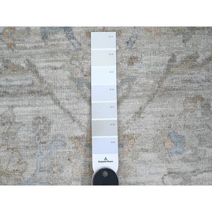 Heriz Wool Hand Knotted Rug Ivory 8.2x9.11 -O020101