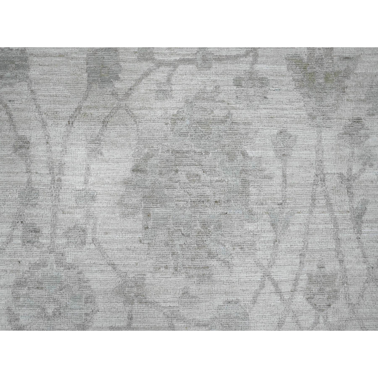 Oushak And Peshawar Wool Hand Knotted Rug Ivory 11.5x15.1 -O020114