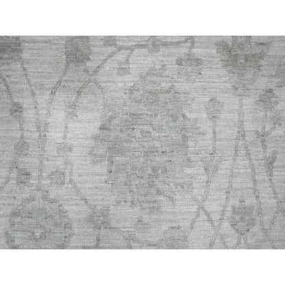 Oushak And Peshawar Wool Hand Knotted Rug Ivory 11.5x15.1 -O020114