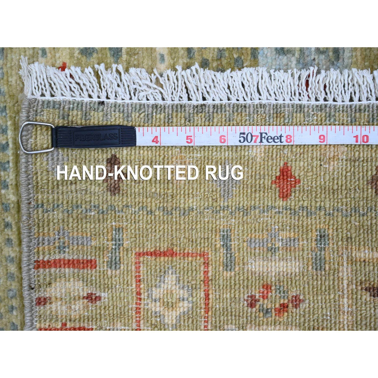 Green 2'9" x 5'10" Tribal & Geometric Hand knotted Wool Rug - Sku: O020119