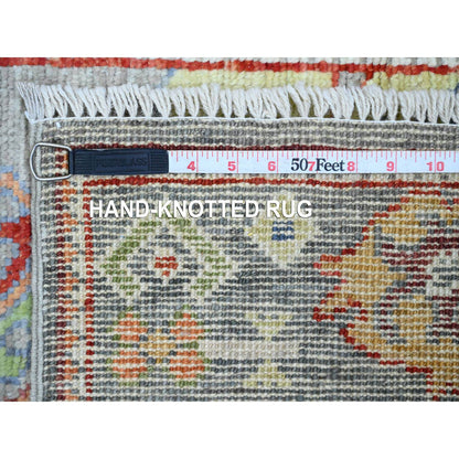 Oushak And Peshawar Wool Hand Knotted Rug Grey 2.9x9.6 -O020128