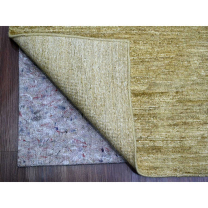 Modern and Contemporary Wool Hand Knotted Rug Brown 8.9x11.7 -O020139