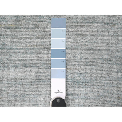 Modern and Contemporary Wool Hand Knotted Rug Grey 8.6x11.5 -O020141