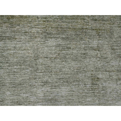 Modern and Contemporary Wool Hand Knotted Rug Green 8.5x11.5 -O020142