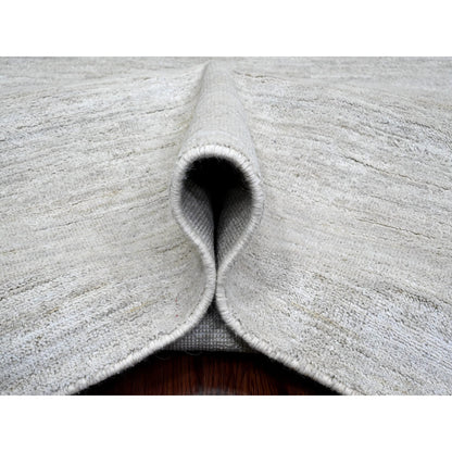 Modern and Contemporary Wool Hand Knotted Rug Grey 8.7x11.9 -O020143