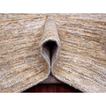 Modern and Contemporary Wool Hand Knotted Rug Brown 7.11x9.0 -O020144
