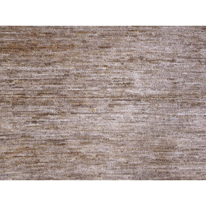Modern and Contemporary Wool Hand Knotted Rug Brown 7.11x9.0 -O020144