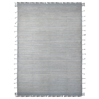 Tribal & Geometric Wool Hand Knotted Rug Grey 10.2x14.7 -O020149