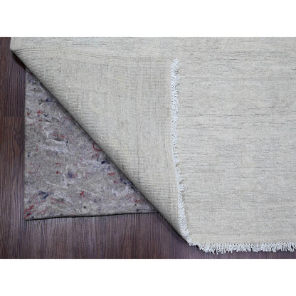 Oushak And Peshawar Wool Hand Knotted Rug Ivory 9.11x13.0 -O020161