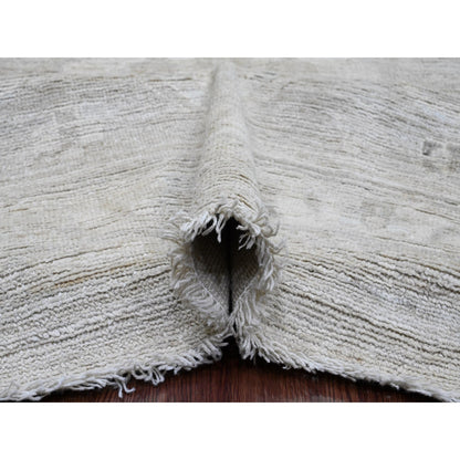 Oushak And Peshawar Wool Hand Knotted Rug Grey 14.0x19.6 -O020183
