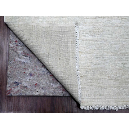 Oushak And Peshawar Wool Hand Knotted Rug Ivory 8.9x11.5 -O020186