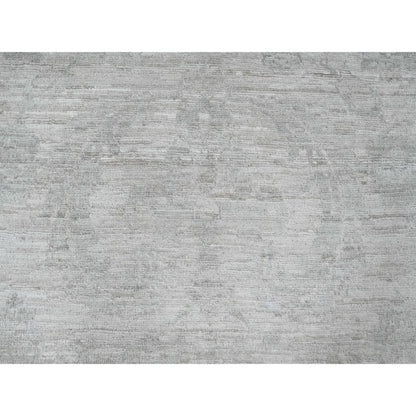 Oushak And Peshawar Wool Hand Knotted Rug Ivory 8.9x11.5 -O020186