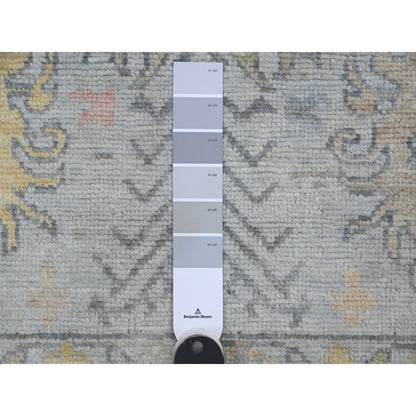 Oushak And Peshawar Wool Hand Knotted Rug Grey 6.0x6.1 -O020202