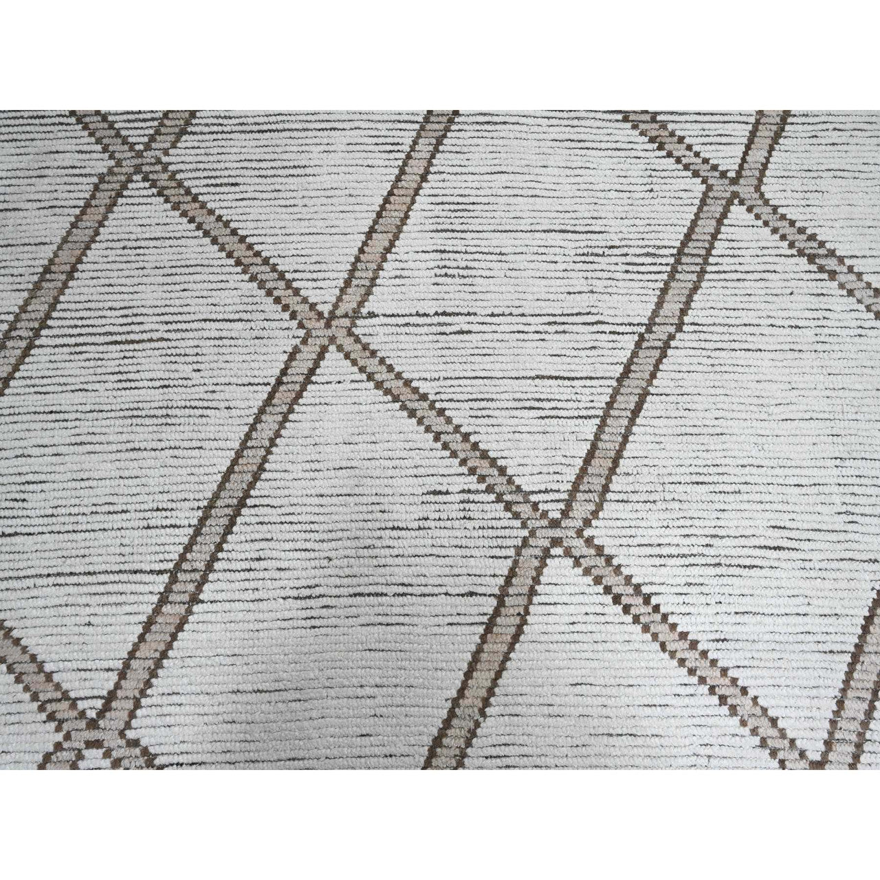 Ivory 15'9" x 23'5" Tribal & Geometric Hand knotted Wool Rug - Sku: O020232