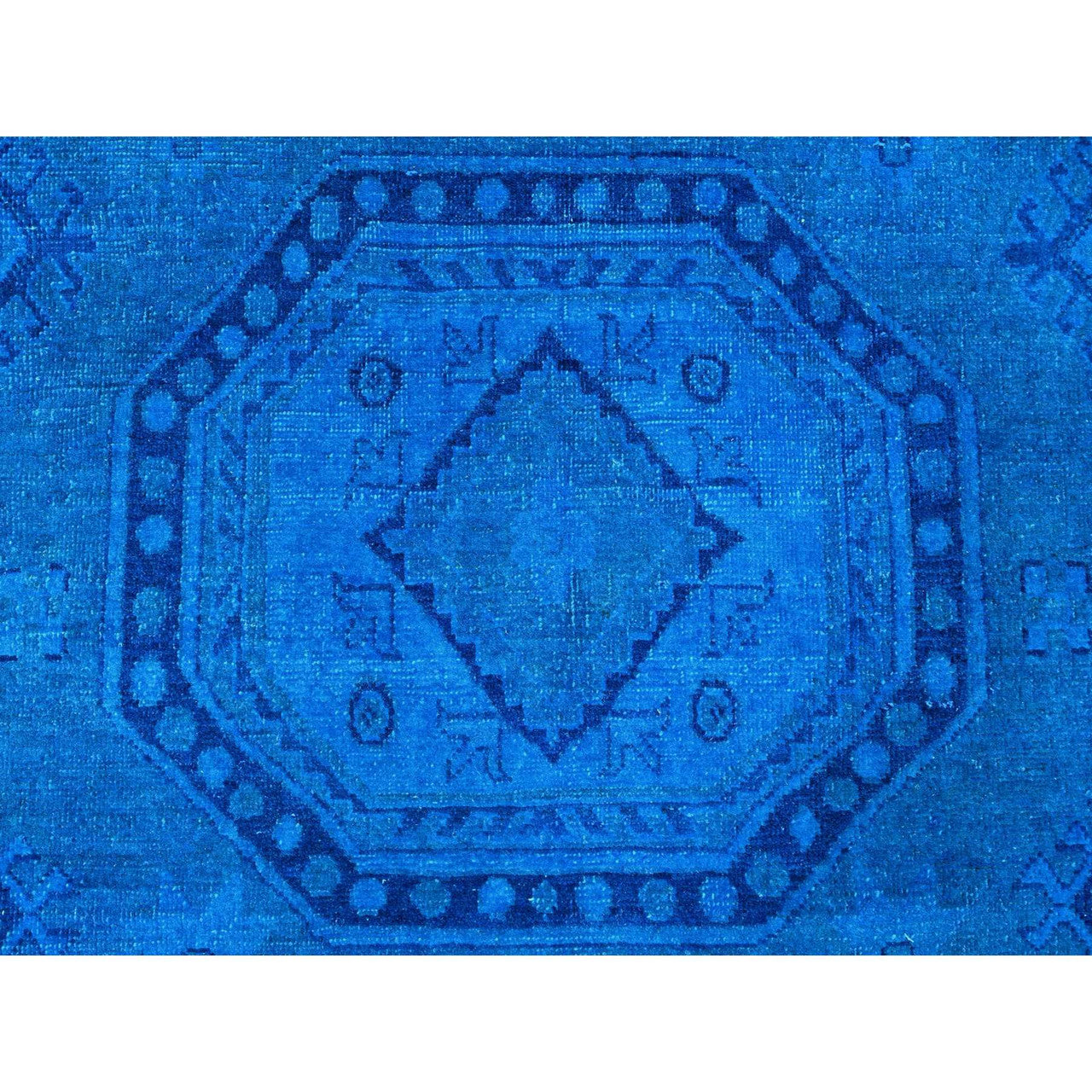 Blue 7'8" x 10'1" Kazak Hand knotted Wool Rug - Sku: O020247
