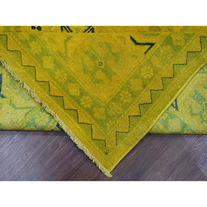 Kazak Wool Hand Knotted Rug Yellow 8.6x11.4 -O020248