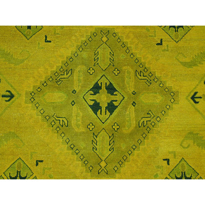 Kazak Wool Hand Knotted Rug Yellow 8.6x11.4 -O020248