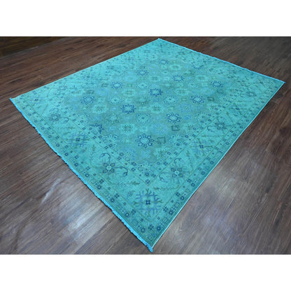 Kazak Wool Hand Knotted Rug Blue 7.11x9.8 -O020249