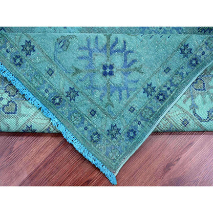 Kazak Wool Hand Knotted Rug Blue 7.11x9.8 -O020249