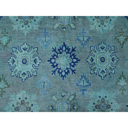 Kazak Wool Hand Knotted Rug Blue 7.11x9.8 -O020249