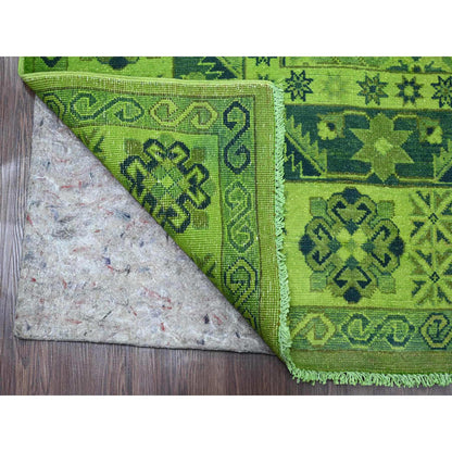 Kazak Wool Hand Knotted Rug Green 7.5x10.0 -O020250