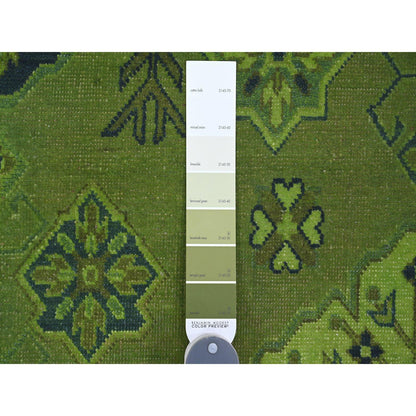 Kazak Wool Hand Knotted Rug Green 7.5x10.0 -O020250