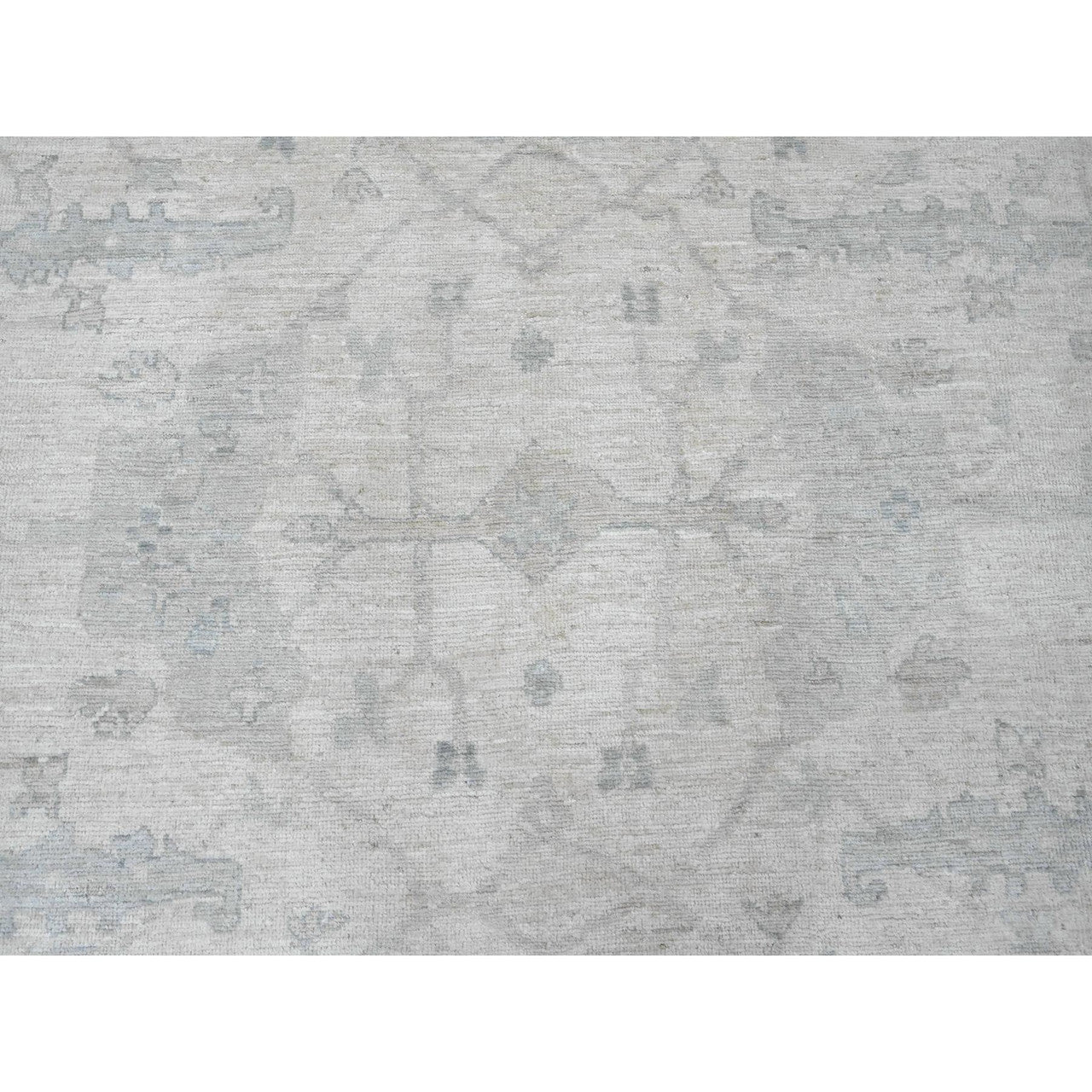 Ivory 8'10" x 17'4" Oushak And Peshawar Hand knotted Wool Rug - Sku: O020264