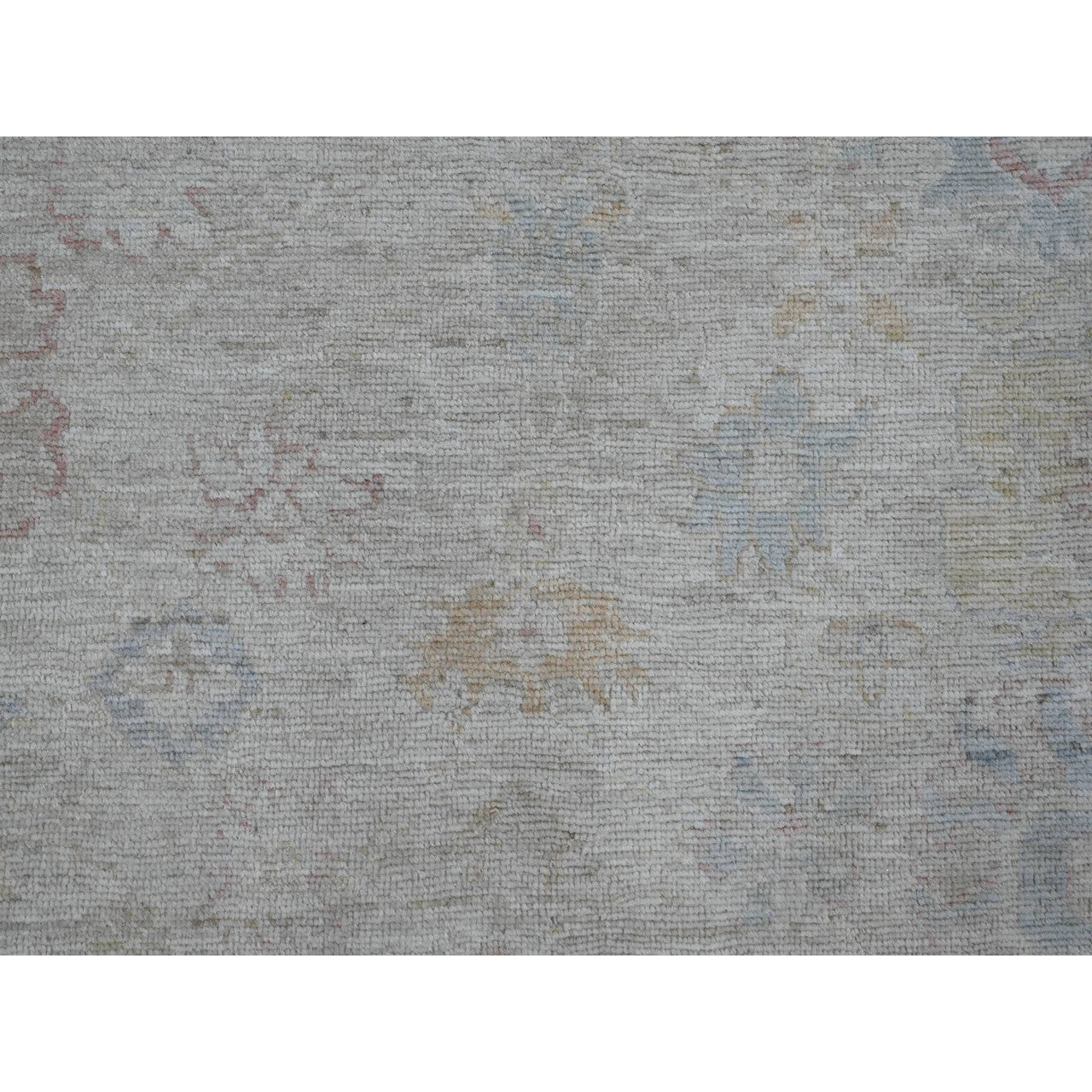Gray 7'10" x 9'8" Oushak And Peshawar Hand knotted Wool Rug - Sku: O020265