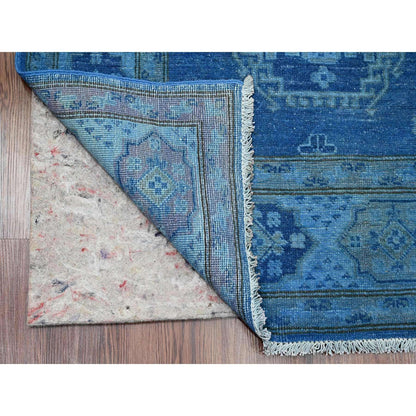 Kazak Wool Hand Knotted Rug Blue 5.9x8.7 -O020281