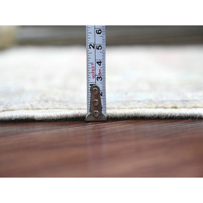 Oushak And Peshawar Wool Hand Knotted Rug Brown 2.0x3.2 -O020321