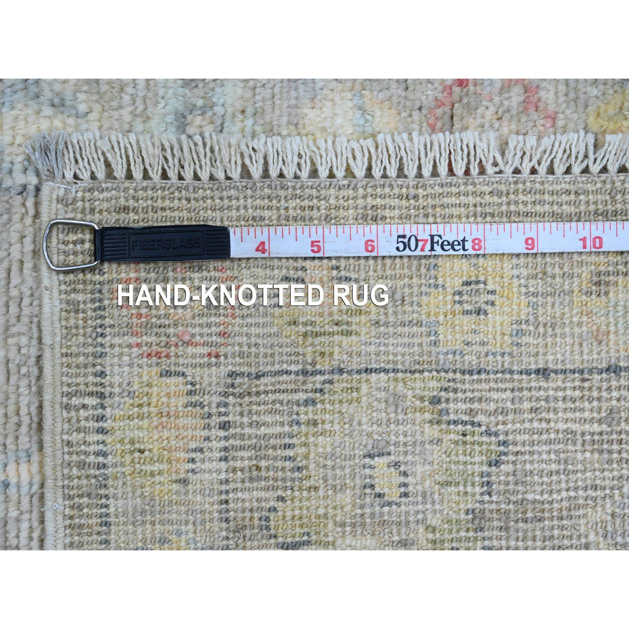 Brown 2'0" x 3'2" Oushak And Peshawar Hand knotted Wool Rug - Sku: O020321