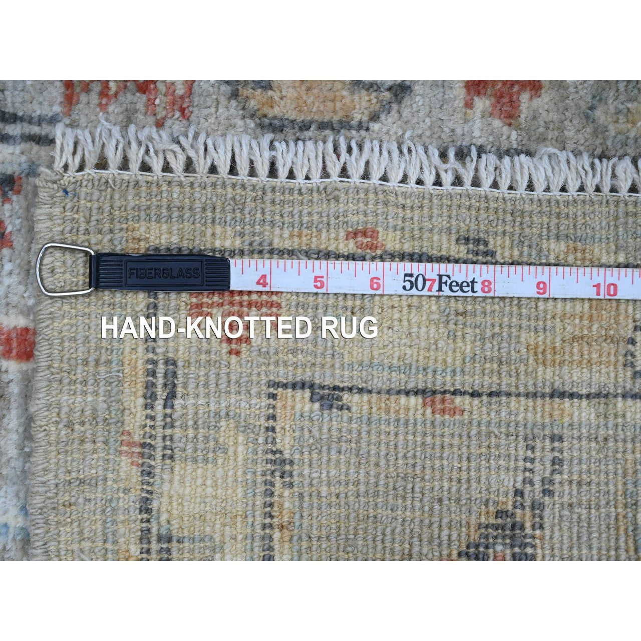Gray 2'1" x 3'0" Oushak And Peshawar Hand knotted Wool Rug - Sku: O020330