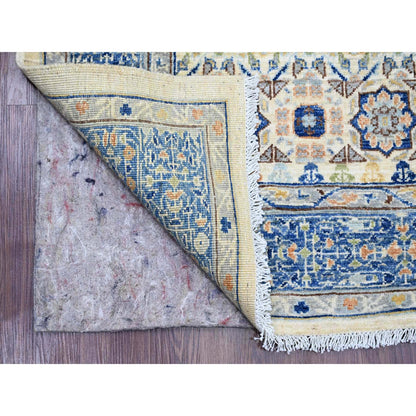 Mamluk Wool Hand Knotted Rug Ivory 5.10x8.8 -O020335