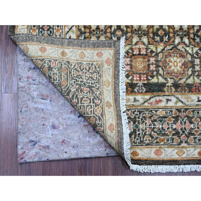 Mamluk Wool Hand Knotted Rug Brown 6.1x8.11 -O020336