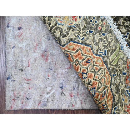 Mamluk Wool Hand Knotted Rug Brown 7.8x7.8 -O020337