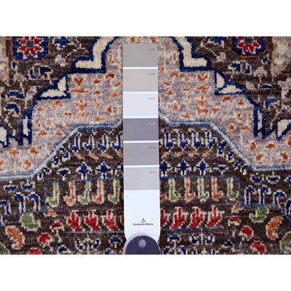 Mamluk Wool Hand Knotted Rug Brown 7.8x7.8 -O020337