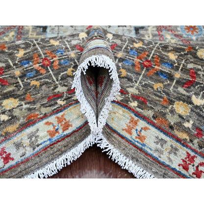 Mamluk Wool Hand Knotted Rug Grey 7.11x9.8 -O020338