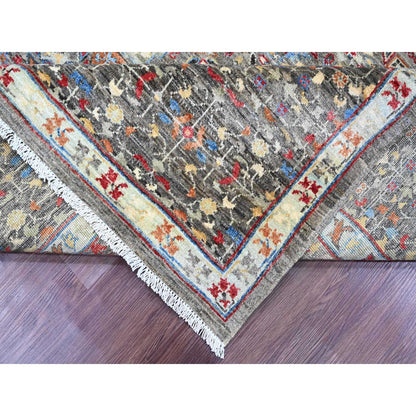 Mamluk Wool Hand Knotted Rug Grey 7.11x9.8 -O020338