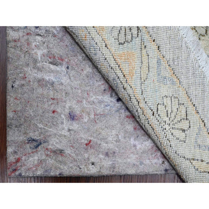 Oushak And Peshawar Wool Hand Knotted Rug Grey 12.0x12.2 -O020339