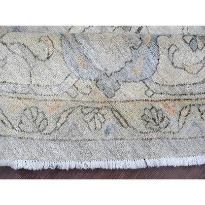 Oushak And Peshawar Wool Hand Knotted Rug Grey 12.0x12.2 -O020339