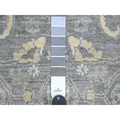 Oushak And Peshawar Wool Hand Knotted Rug Grey 2.9x5.6 -O020352