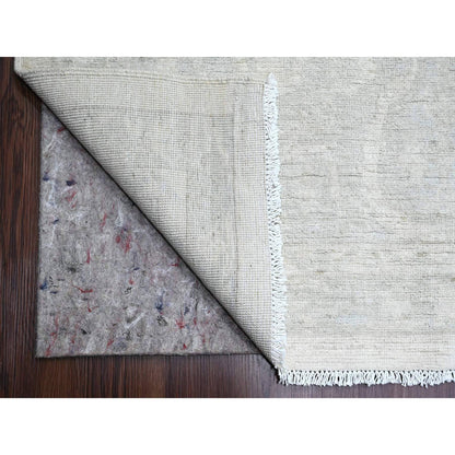 Oushak And Peshawar Wool Hand Knotted Rug Ivory 12.0x15.1 -O020365