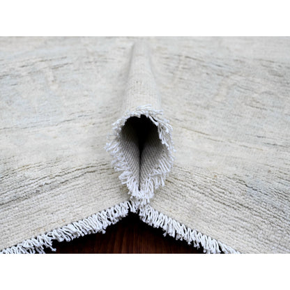 Oushak And Peshawar Wool Hand Knotted Rug Ivory 12.0x15.1 -O020365
