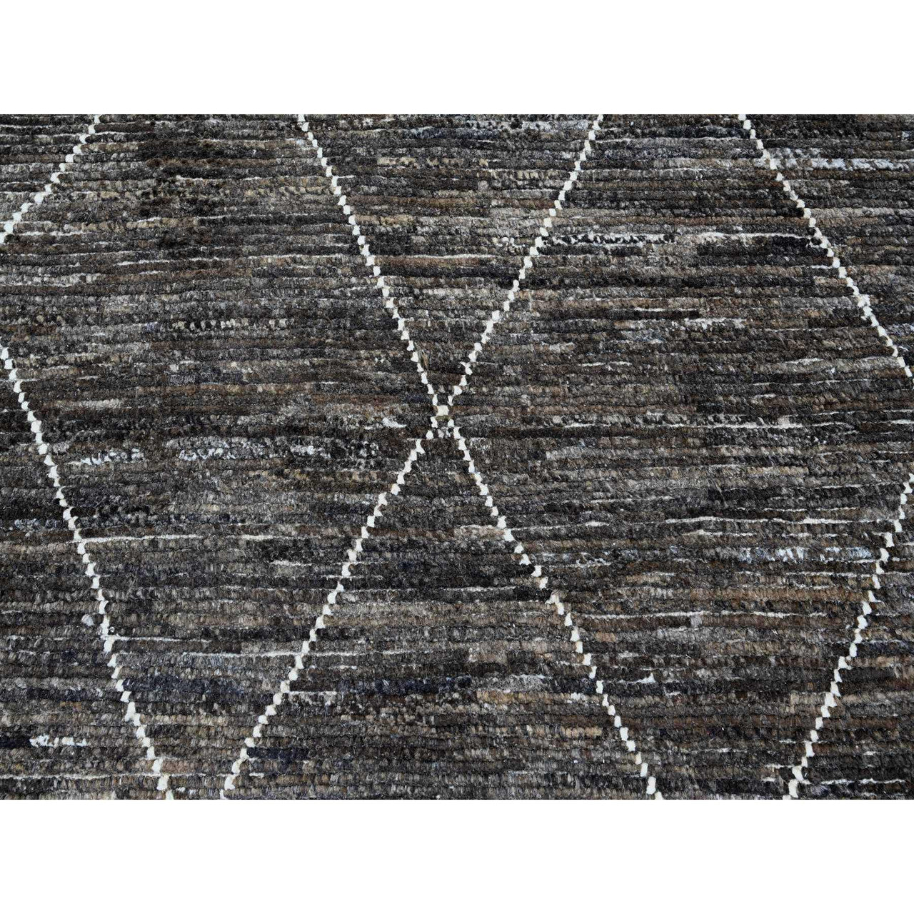 Brown 7'11" x 10'0" Tribal & Geometric Hand knotted Wool Rug - Sku: O020385
