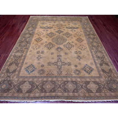 Kazak Wool Hand Knotted Rug Brown 8.0x9.10 -O020400