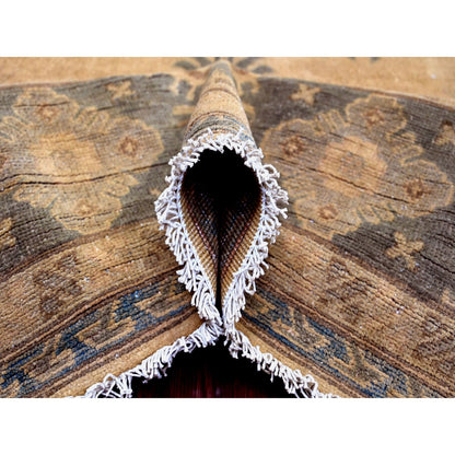 Kazak Wool Hand Knotted Rug Brown 8.0x9.10 -O020400